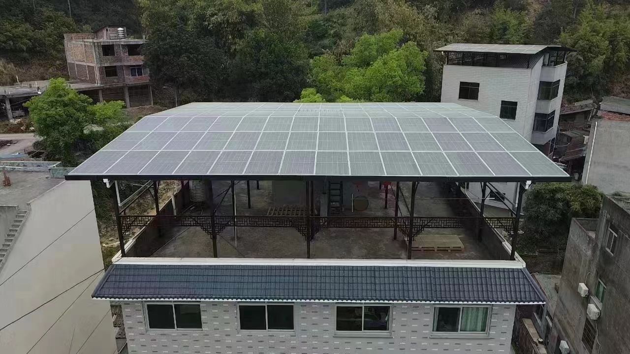 白银15kw+10kwh自建别墅家庭光伏储能系统